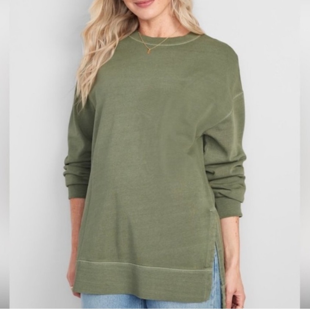 OLD NAVY Oversized specially -Dyed Tunic Sweatshirt for Women
